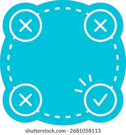 Symbol für Test- und Fehlermeldungen 