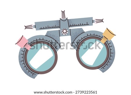Trial frame adjustable spectacle device