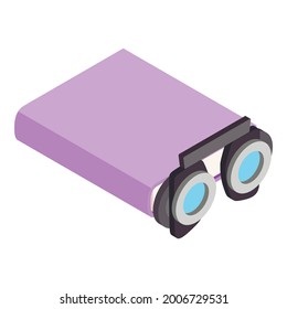 Trial frame icon. Isometric illustration of trial frame vector icon for web