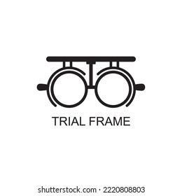 trial frame icon , ophthalmology icon vector