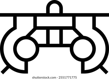 ícone de quadro de avaliação. Design de estilo linear fino isolado em fundo branco