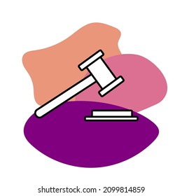 vector de icono de martillo de ensayo