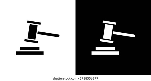 Trial Hammer Symbol Vektorgrafik - qualitativ hochwertige schwarze Stil Vektorsymbole