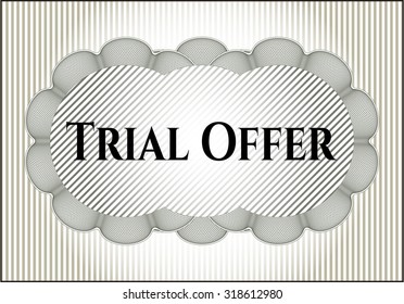 Trial Offer card or poster
