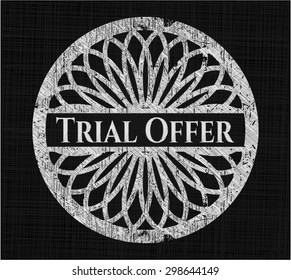 Trial Offer on chalkboard