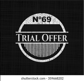 Trial Offer on chalkboard
