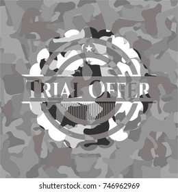 Trial Offer on grey camo texture