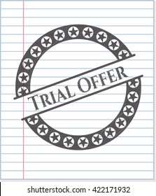 Trial Offer pencil emblem