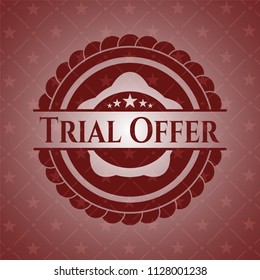 Trial Offer red emblem