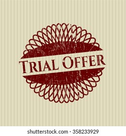 Trial Offer rubber stamp