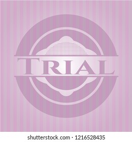Trial retro pink emblem
