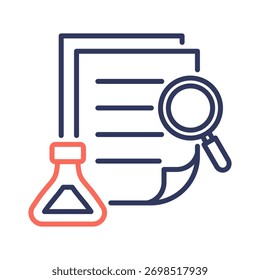 Elemento de icono de Pruebas para diseño