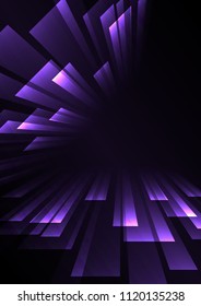 triange overlap stripe rush in dark background, bar layer backdrop, simple technology template, vector illustration