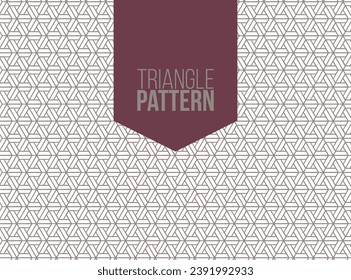 triangel geometic pattern on white background