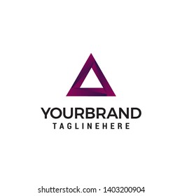 triangel logo design concept template vector