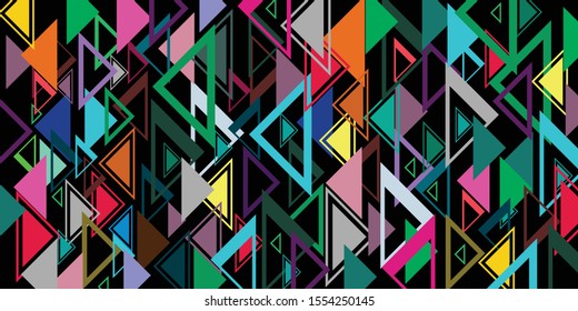 triangel pattern vector wallpaper and banner