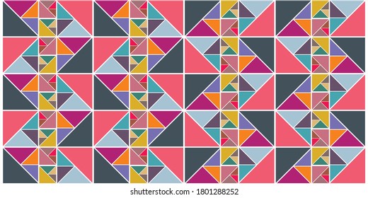 triangel pattern vector wallpaper and banner