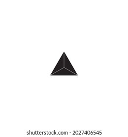 
triangle 3 parts symbol simple logo vector