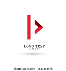 Triangle 3d Logo. Symbol & Icon Vector Template.