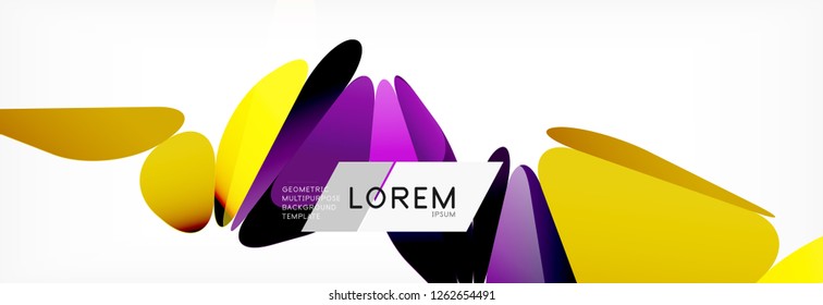 Triangle 3d polygonal art style. Future geometric design. Vector geometry futuristic decoration.