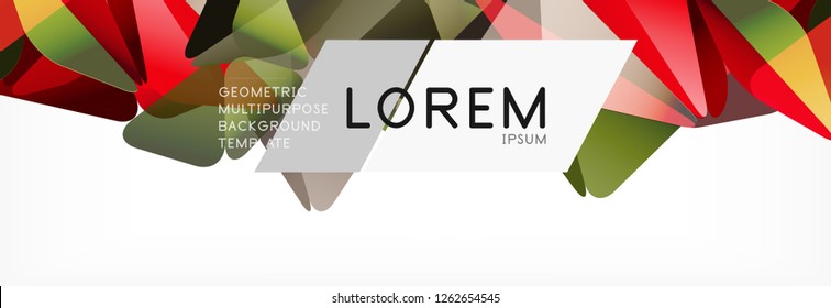 Triangle 3d polygonal art style. Future geometric design. Vector geometry futuristic decoration.