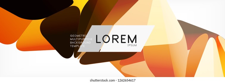 Triangle 3d polygonal art style. Future geometric design. Vector geometry futuristic decoration.