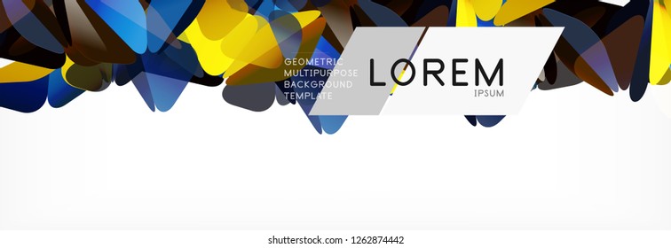Estilo de arte poligonal triangular 3d. Diseño geométrico futuro. Geometría vectorial, decoración futurista.