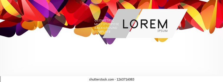 Triangle 3d polygonal art style. Future geometric design. Vector geometry futuristic decoration.