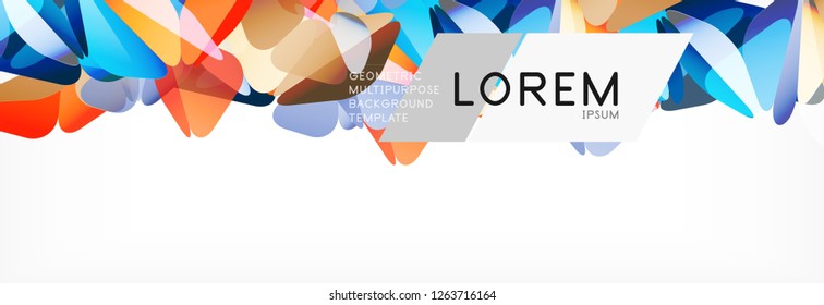 Triangle 3d polygonal art style. Future geometric design. Vector geometry futuristic decoration.