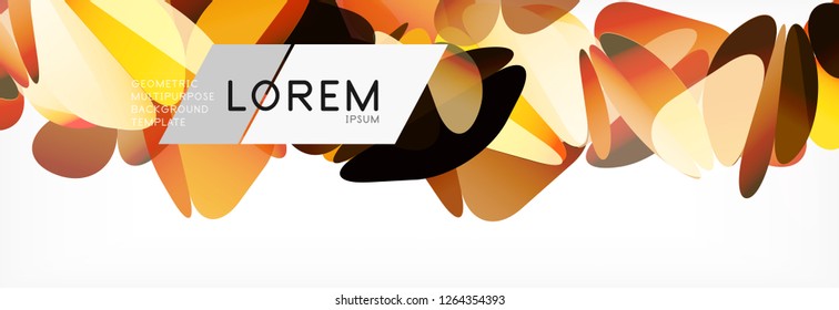 Triangle 3d polygonal art style. Future geometric design. Vector geometry futuristic decoration.