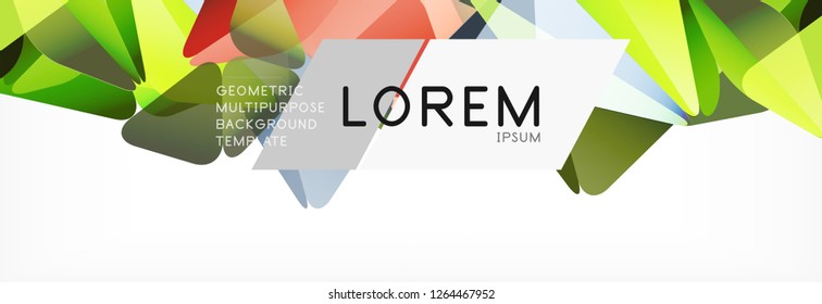 Triangle 3d polygonal art style. Future geometric design. Vector geometry futuristic decoration.
