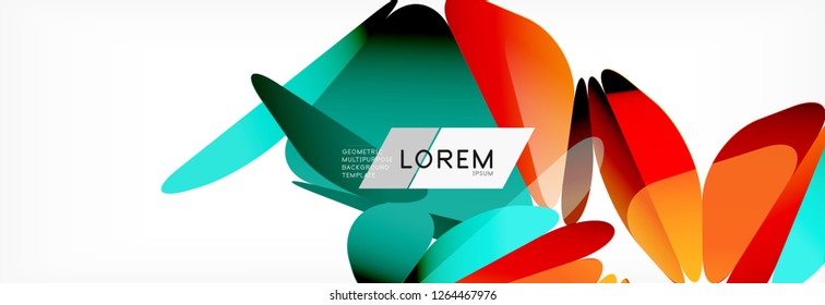 Triangle 3d polygonal art style. Future geometric design. Vector geometry futuristic decoration.