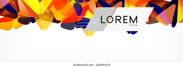 Triangle 3d polygonal art style. Future geometric design. Vector geometry futuristic decoration.