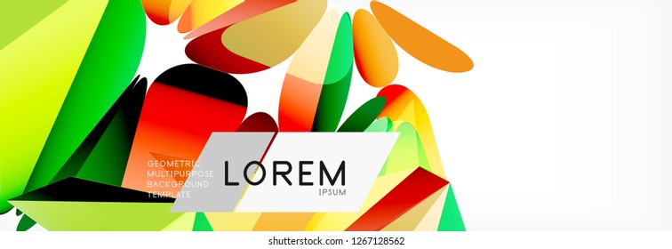 Estilo de arte poligonal triangular 3d. Diseño geométrico futuro. Geometría vectorial, decoración futurista.