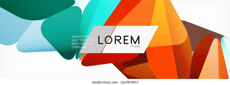 Estilo de arte poligonal triangular 3d. Diseño geométrico futuro. Geometría vectorial, decoración futurista.