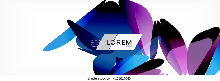 Triangle 3d polygonal art style. Future geometric design. Vector geometry futuristic decoration.