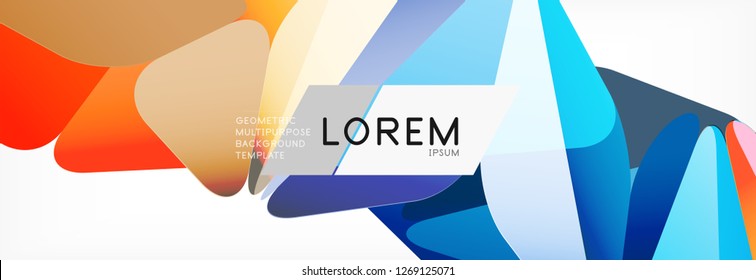 Dreieck 3D-Kunststil. Zukünftiges geometrisches Design. Vektorgeometrie futuristische Dekoration.