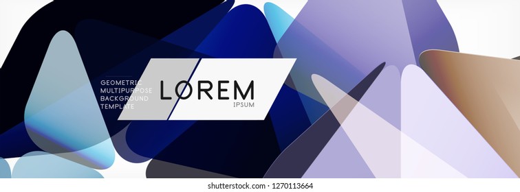 Estilo de arte poligonal triangular 3d. Diseño geométrico futuro. Geometría vectorial, decoración futurista.