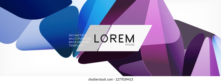 Estilo de arte poligonal triangular 3d. Diseño geométrico futuro. Geometría vectorial, decoración futurista.