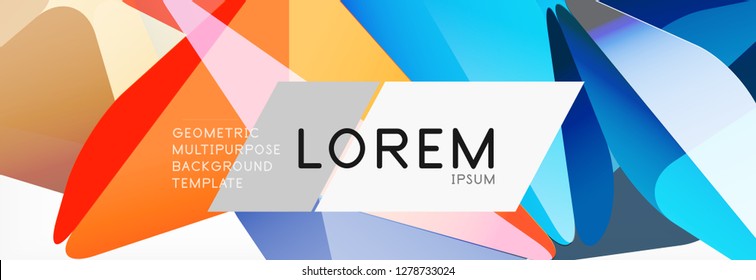 Triangle 3d polygonal art style. Future geometric design. Vector geometry futuristic decoration.