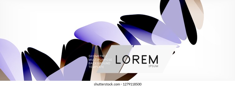 Estilo de arte poligonal triangular 3d. Diseño geométrico futuro. Geometría vectorial, decoración futurista.