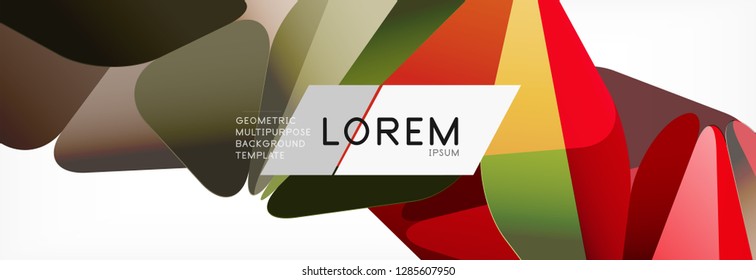Estilo de arte poligonal triangular 3d. Diseño geométrico futuro. Geometría vectorial, decoración futurista.