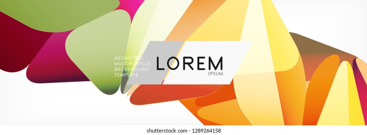 Triangle 3d polygonal art style. Future geometric design. Vector geometry futuristic decoration.
