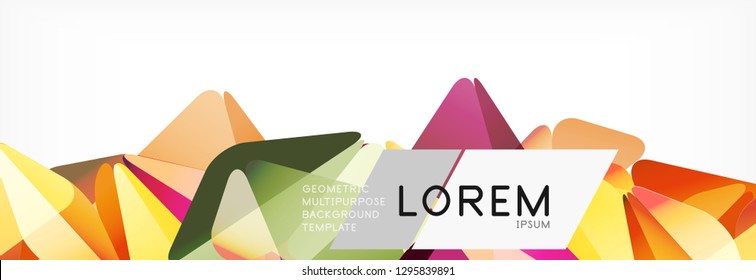 Estilo de arte poligonal triangular 3d. Diseño geométrico futuro. Geometría vectorial, decoración futurista.
