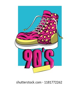 Triangle 90s retro cartoon