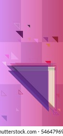 triangle above emblematic brochure, powerful confusion over illumination