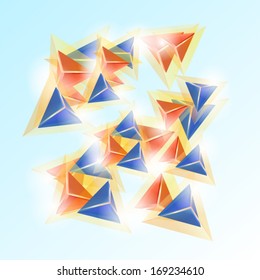 triangle abstract background 
