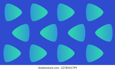 Fondo abstracto triangular con combinación de colores análoga. Fondo del triángulo 4k. Triángulo de fondo vectorial abstracto para uso en diseño. Gradiente azul.