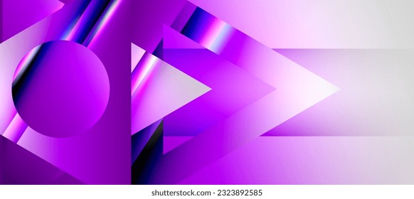 Triangle abstract background with shiny and glossy effects. Vector Illustration For Wallpaper, Banner, Background, Card, Book Illustration, landing page