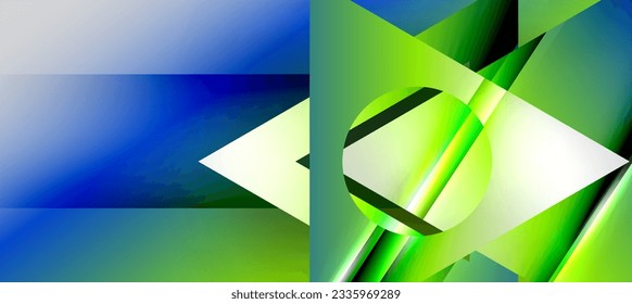 Triangle abstract background with shiny and glossy effects. Vector Illustration For Wallpaper, Banner, Background, Card, Book Illustration, landing page